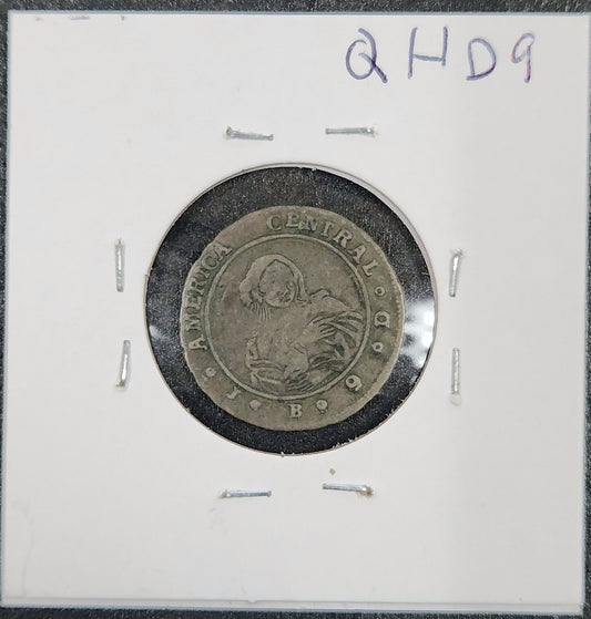 1850 1 Real Costa Rica KM#74 QHD9 — Reverse