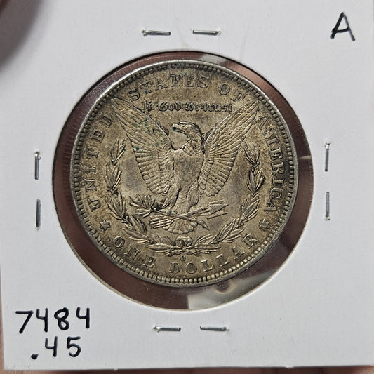 1881-O Morgan Silver Dollar XF45 7484.35-A — Reverse