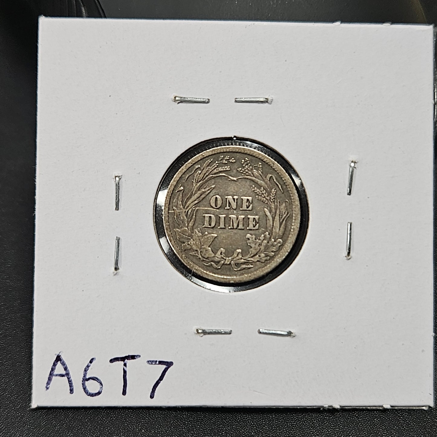 1916 Barber Dime Extra Fine A6T7