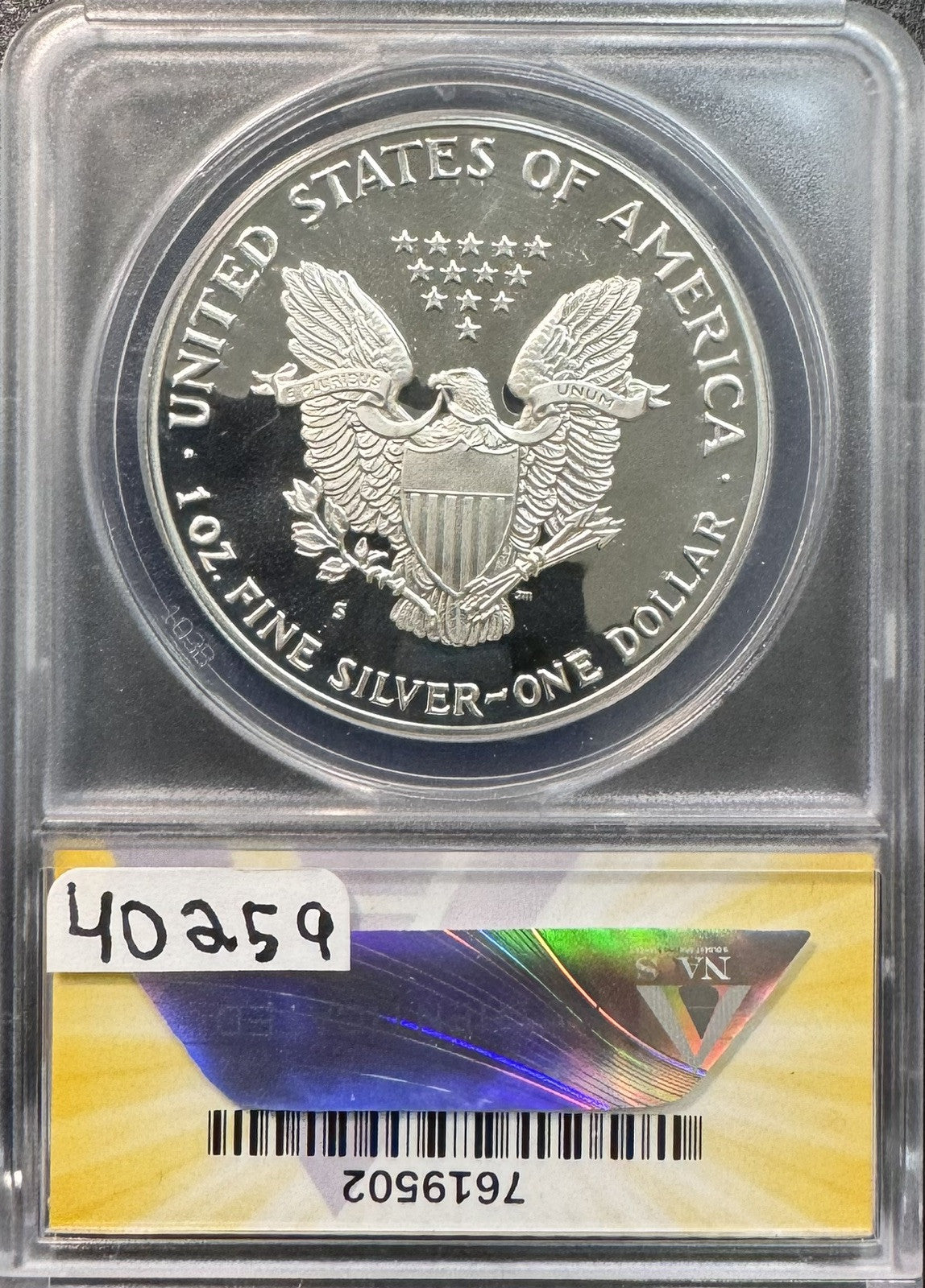 1986 S American Eagle - ANACS PF69 DCAM ( 40259 )