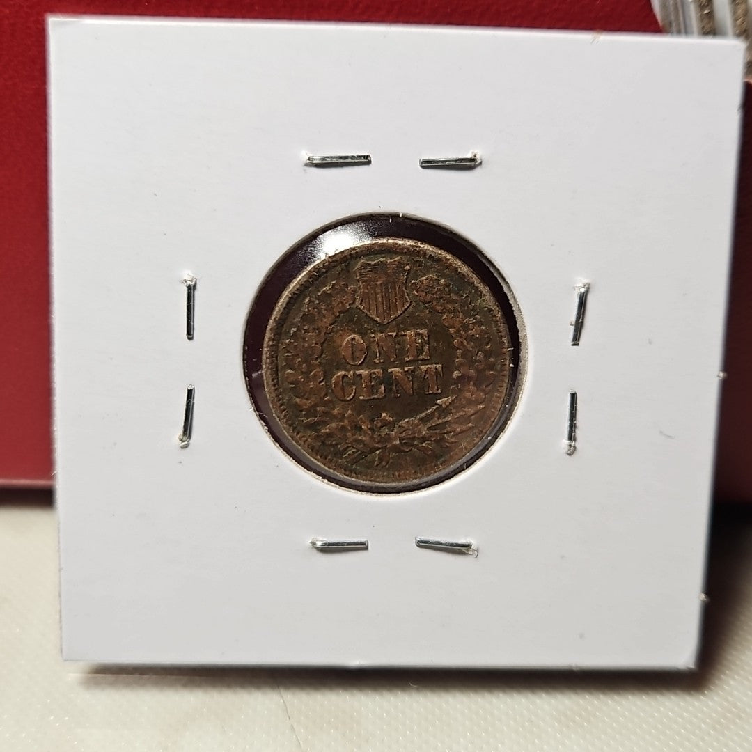 1860 Indian Head Cent Penny Pointed Bust Very Fine B1055