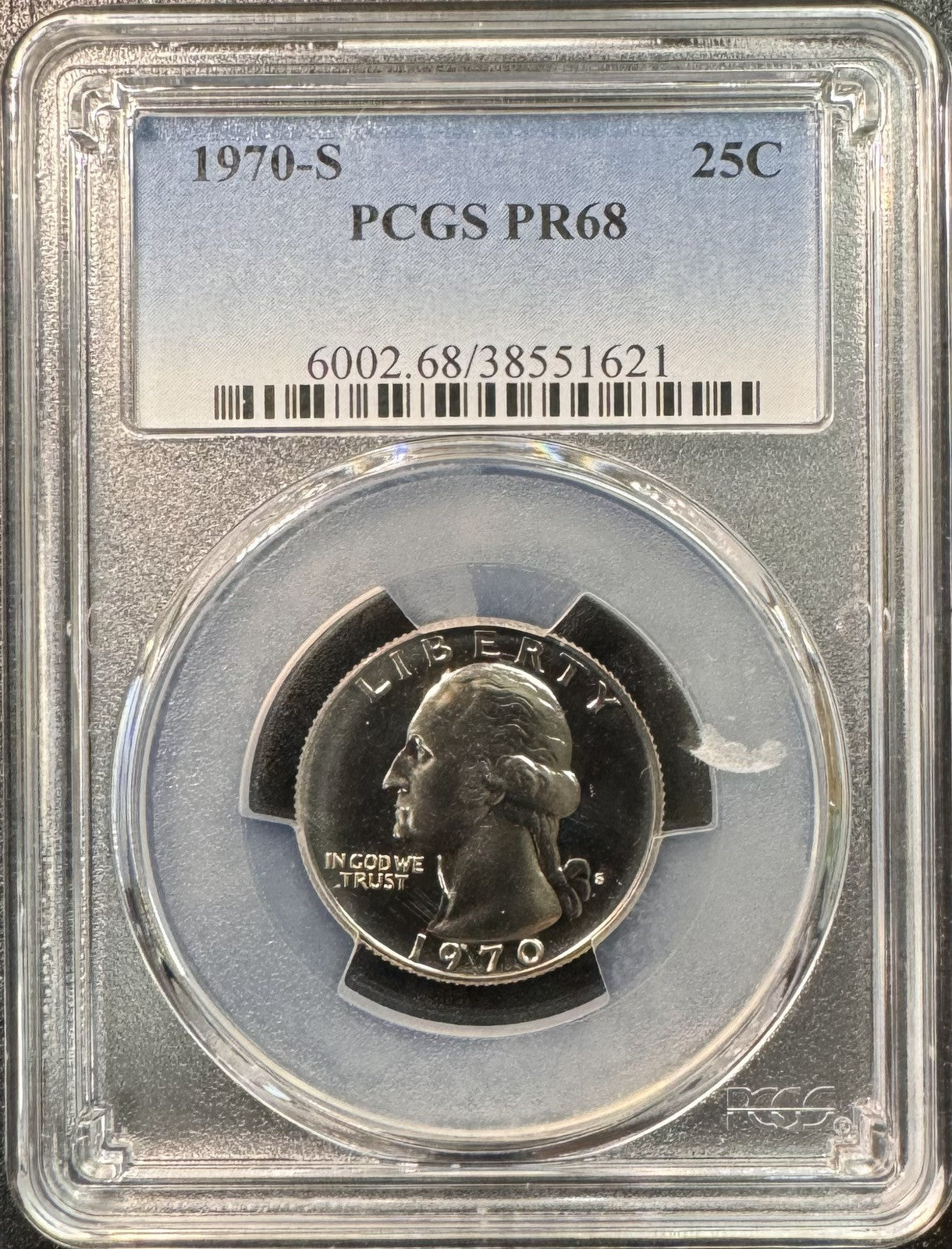 1970 S Washington Quarter - PCGS PR68 ( 40252 )
