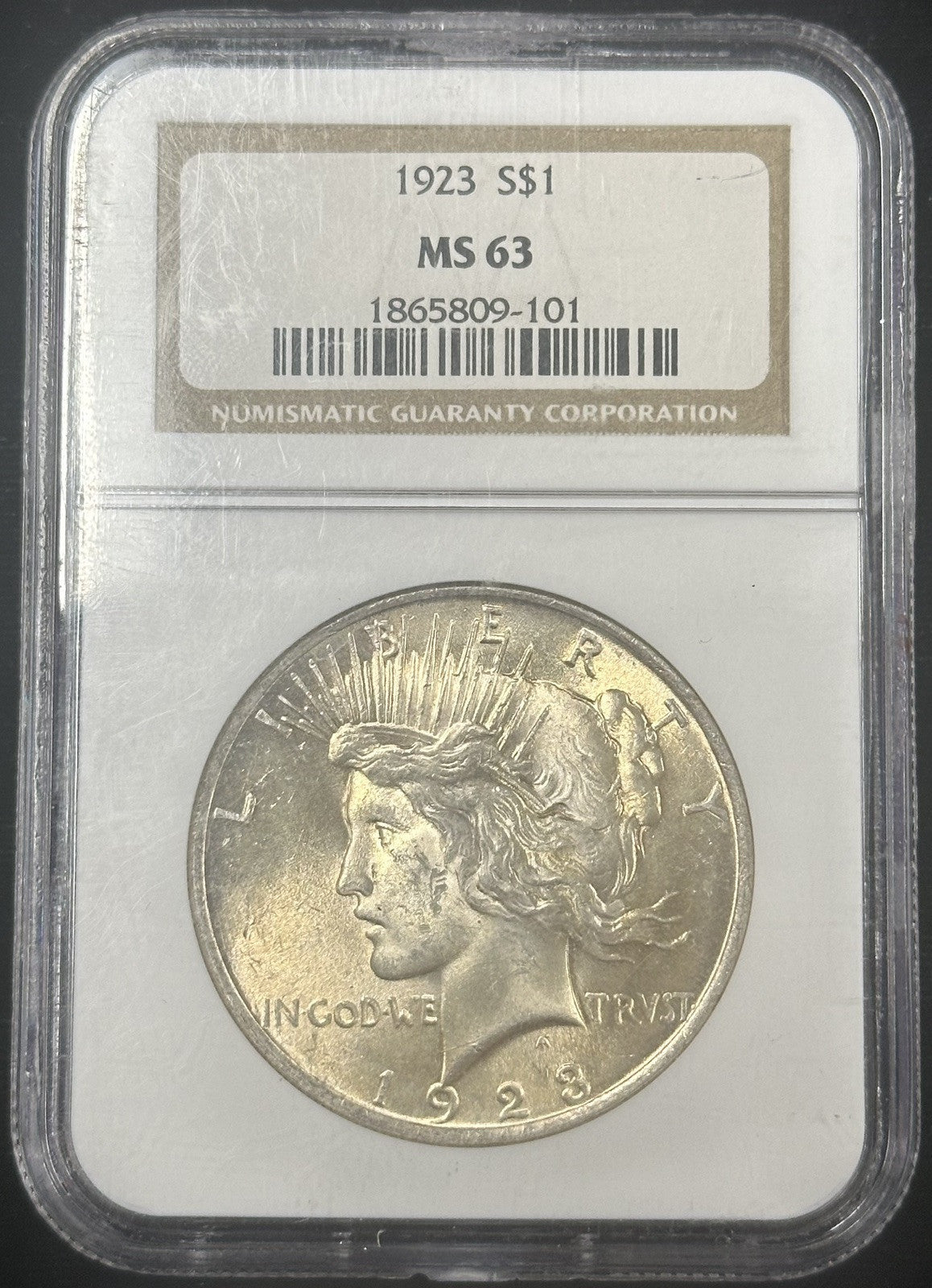 1923 Peace Dollar NGC MS63 - 40271