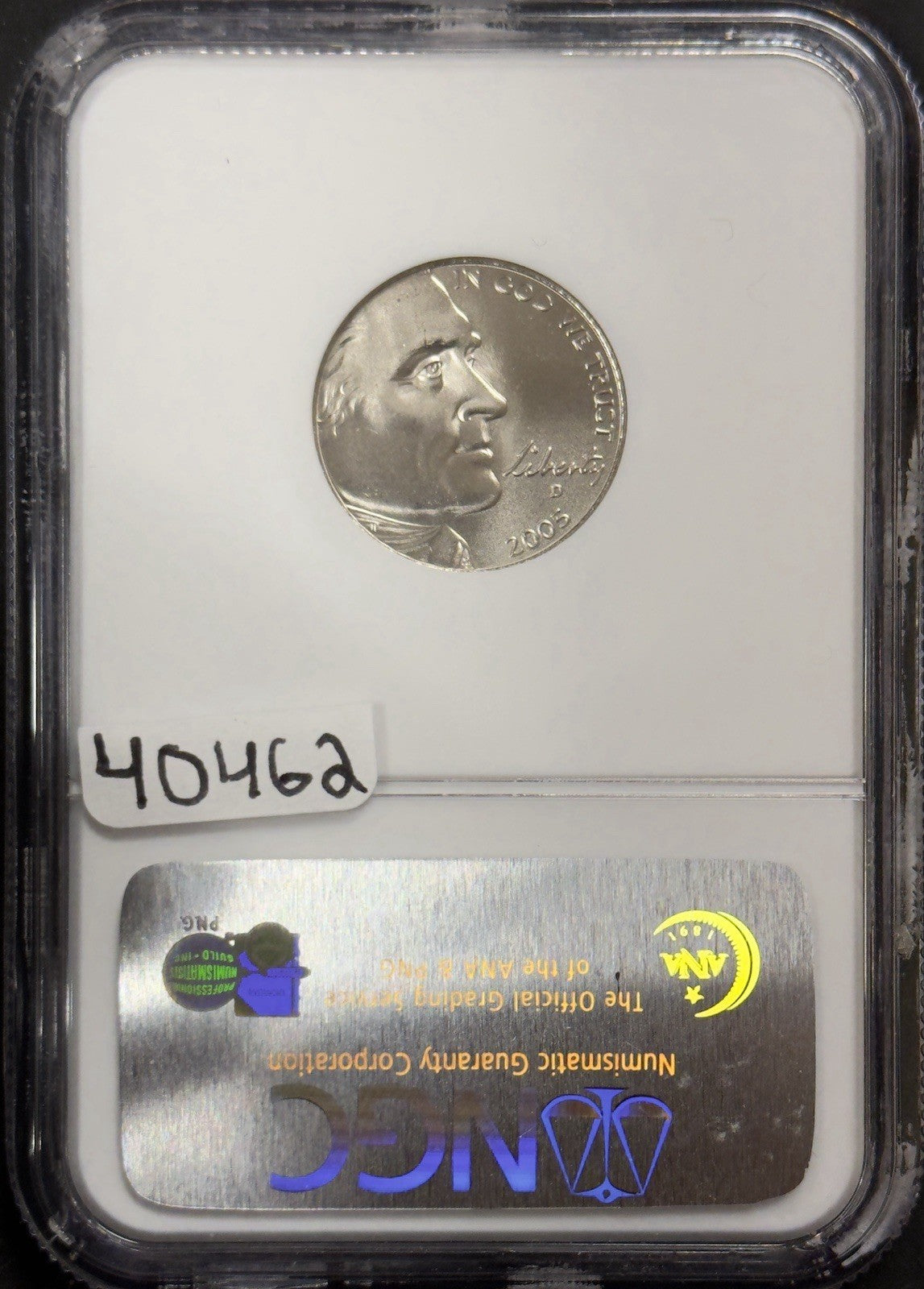 2005 D Jefferson Nickel Ocean View - NGC SMS MS68 ( 40462 )