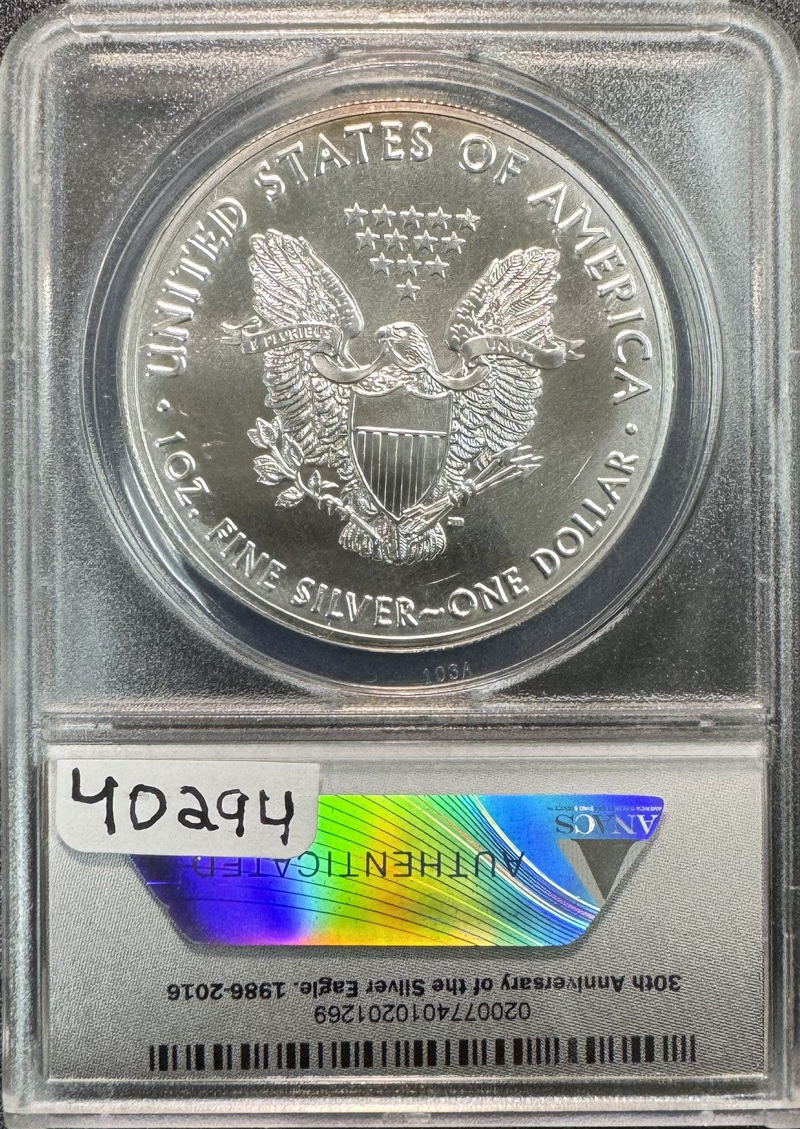 2016 (P) American Eagle - ANACS MS69 ( 40294 )