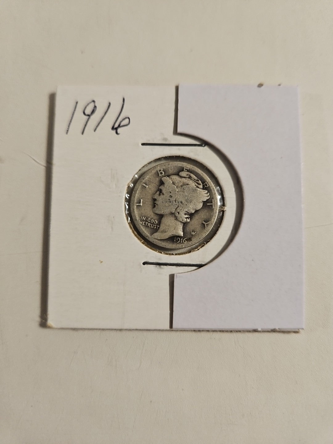 1916 10C Mercury Dime B1001