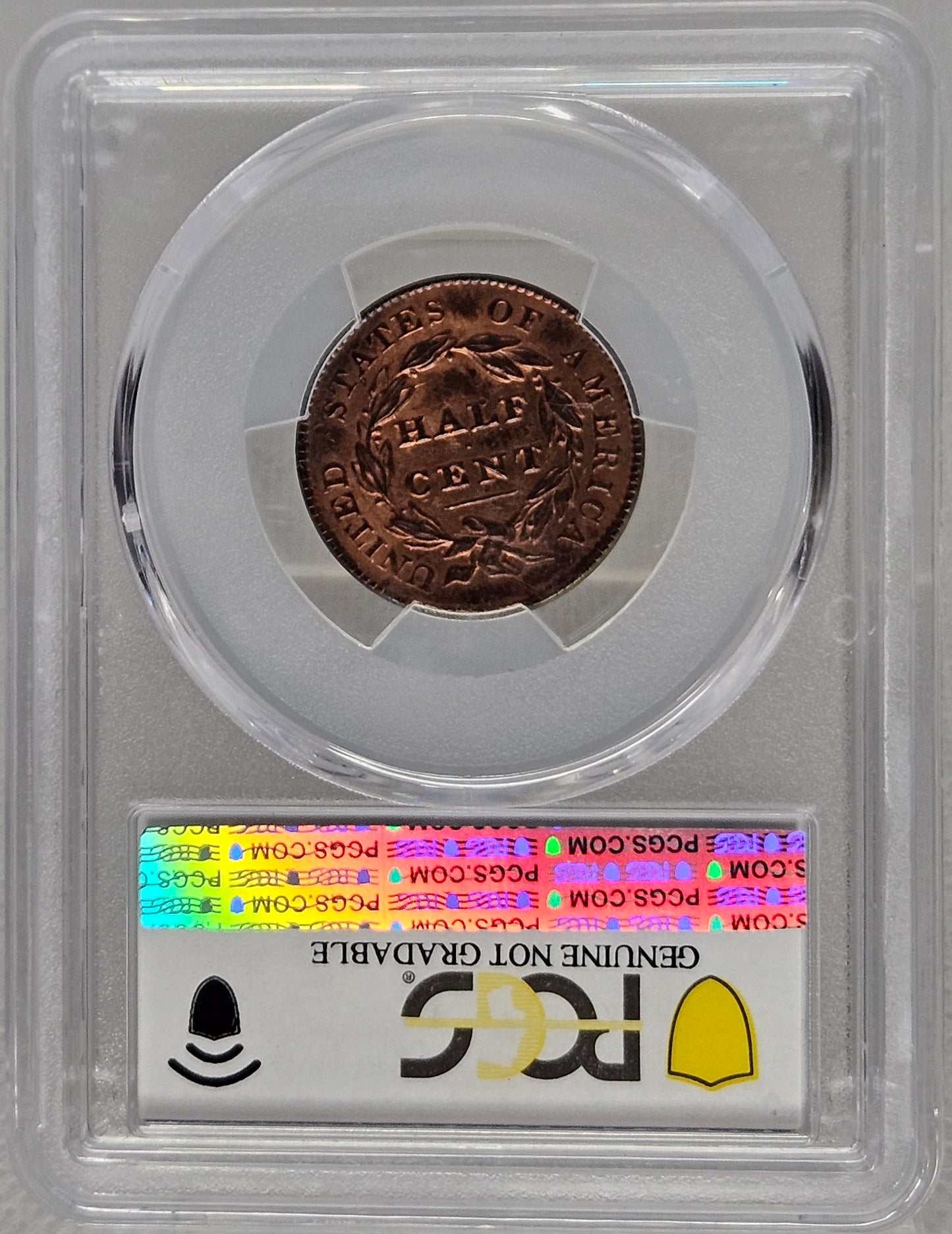 1828-P Classic Head Half Cent PCGS AU Detail Cleaned Amazing Graded Example of this Type Coin!!!