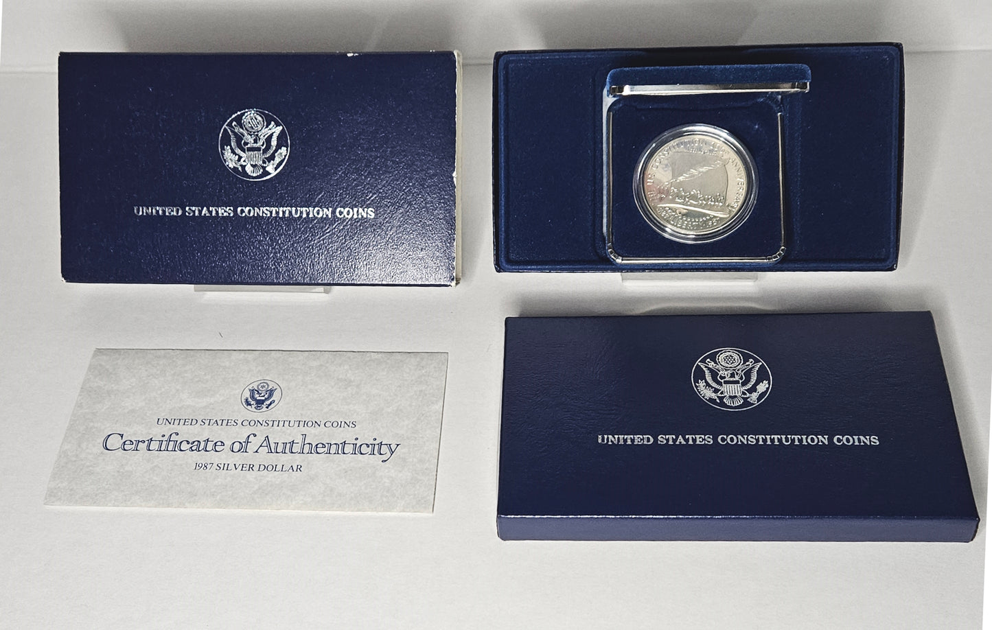 1987-S United States Consitution Commemorative Silver Dollar  Proof