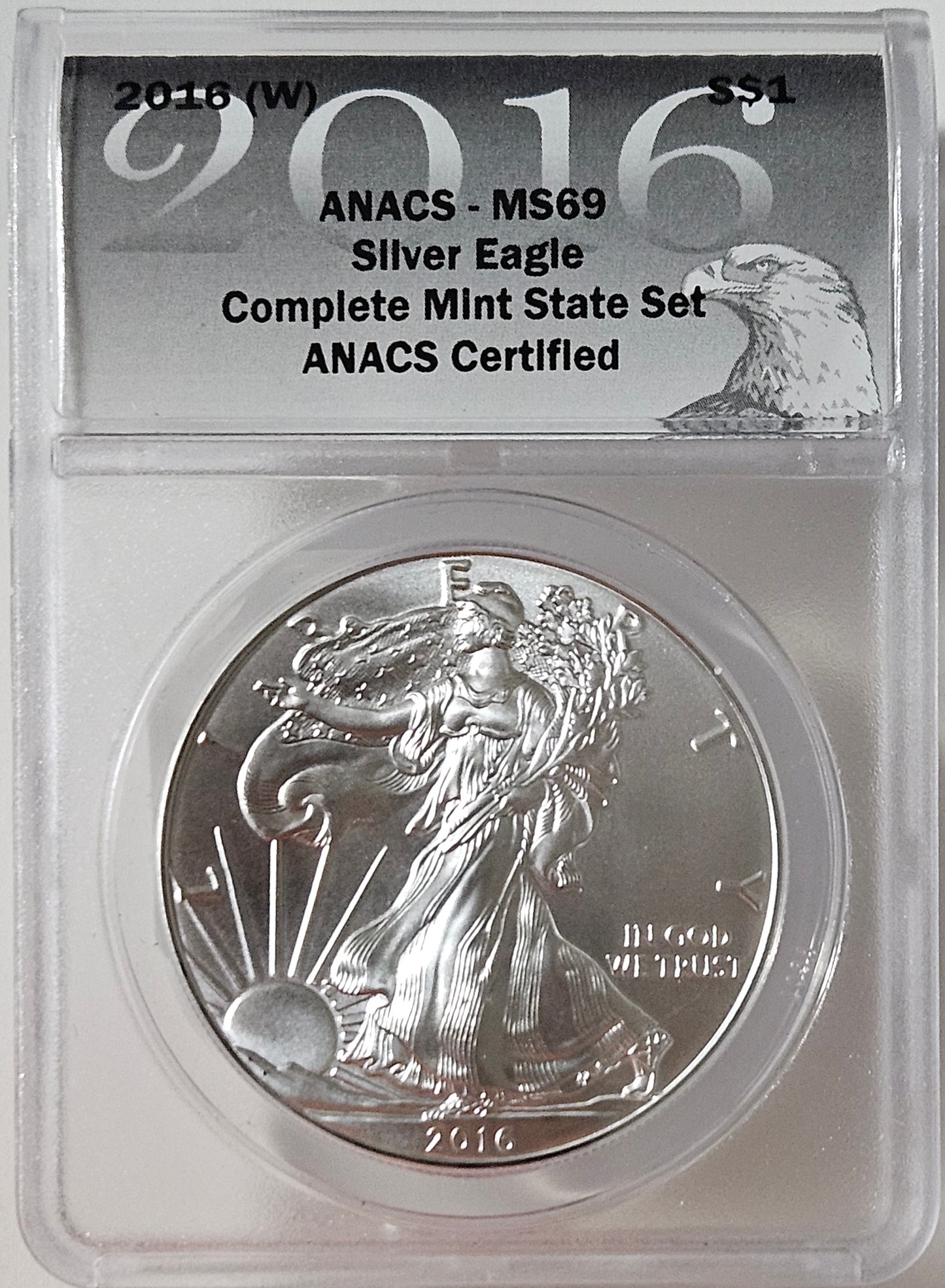 2016-(W) American Silver Eagle  ANACS MS 69