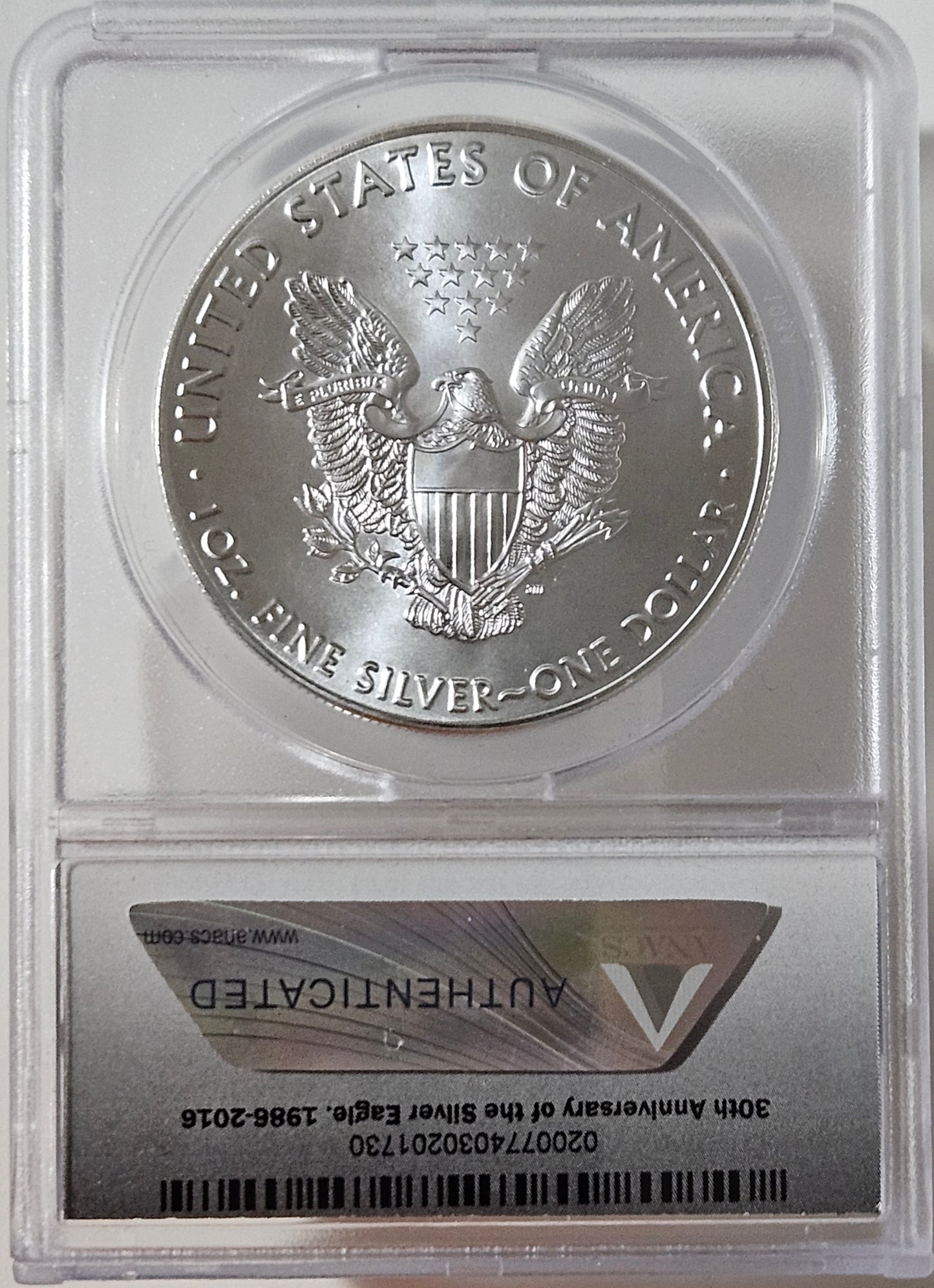 2016-(W) American Silver Eagle  ANACS MS 69