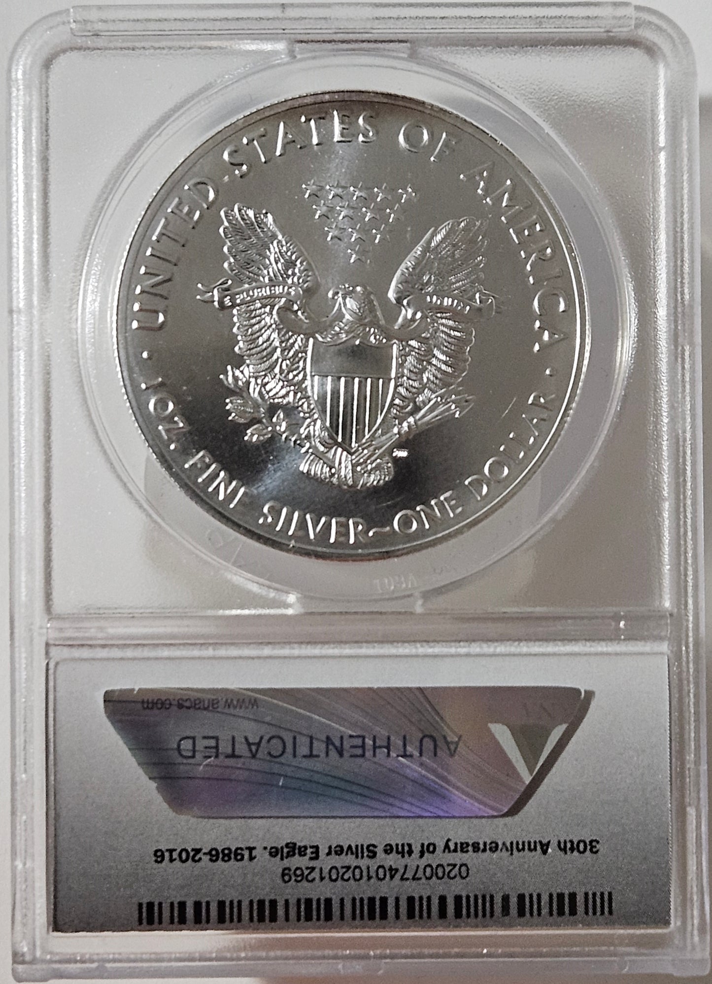 2016-(P) American Silver Eagle  ANACS MS 69 *** RARE KEY DATE COIN!!! ***
