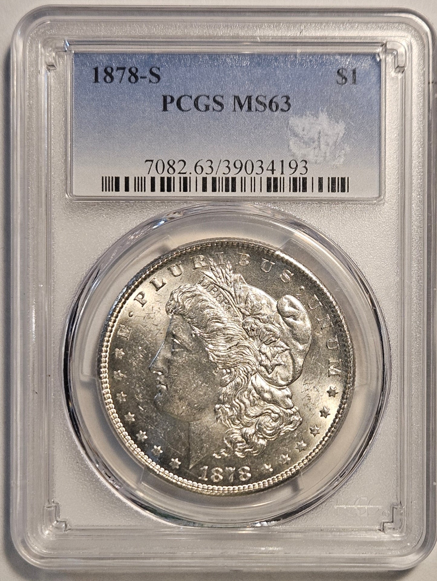 1878-S Morgan Silver Dollar PCGS MS63