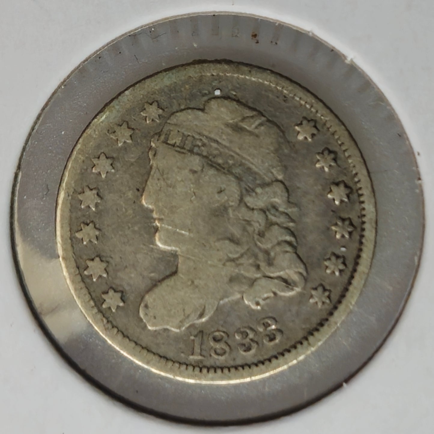 1833-P Capped Bust Half Dime  Ungraded Almost Good