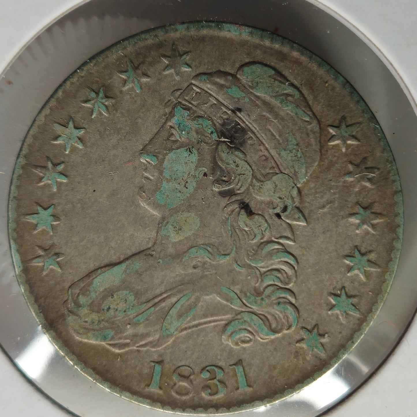 1831-P Capped Bust Half Dollar Ungraded Fine  Lettered Edge