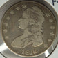 1836-P Capped Bust Half Dollar Ungraded Fine  Lettered Edge
