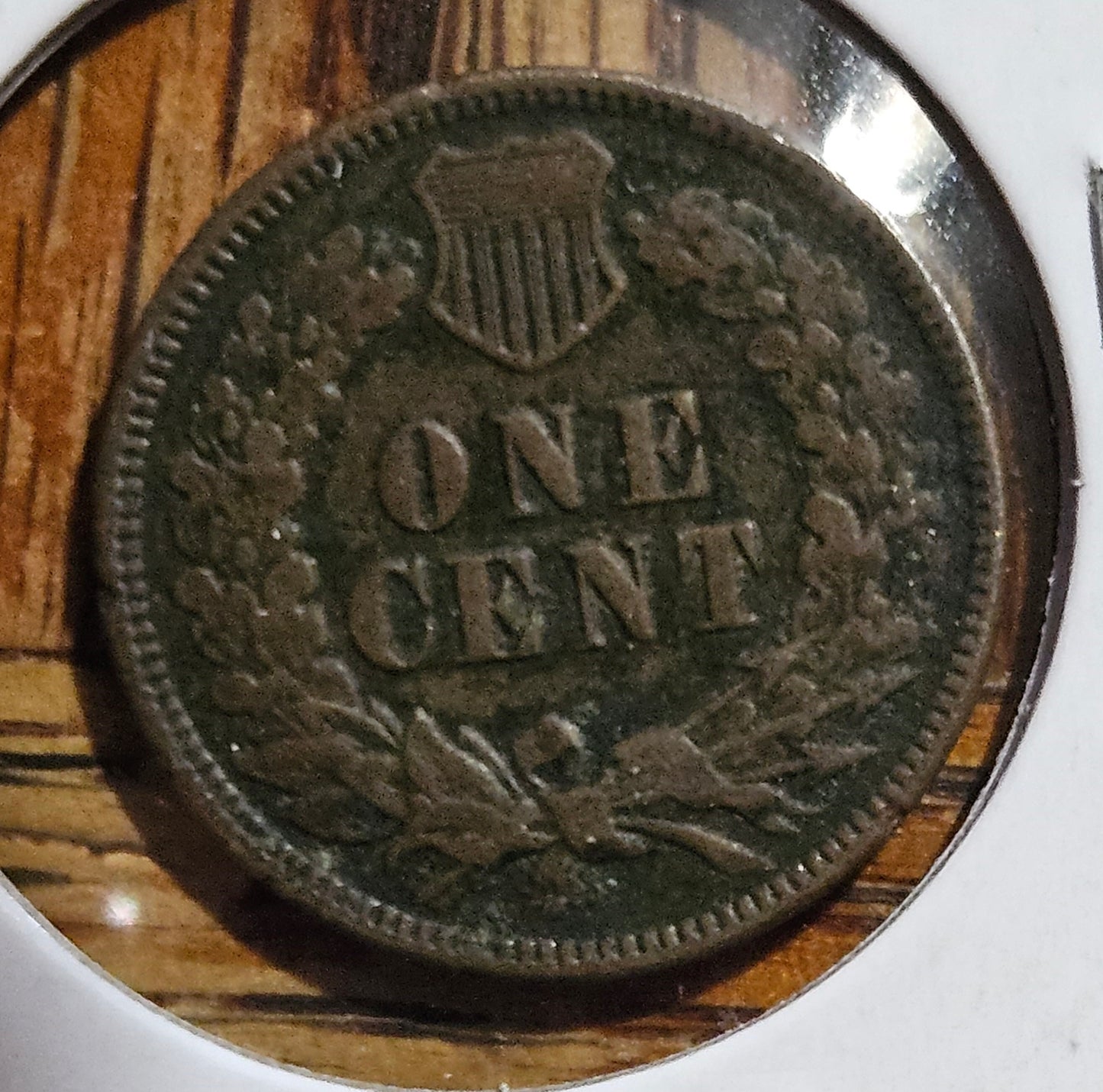 1873-P Indian Head Cent Ungraded Very Fine Full Liberty Great Detail with Dark Green in the Fields!!!