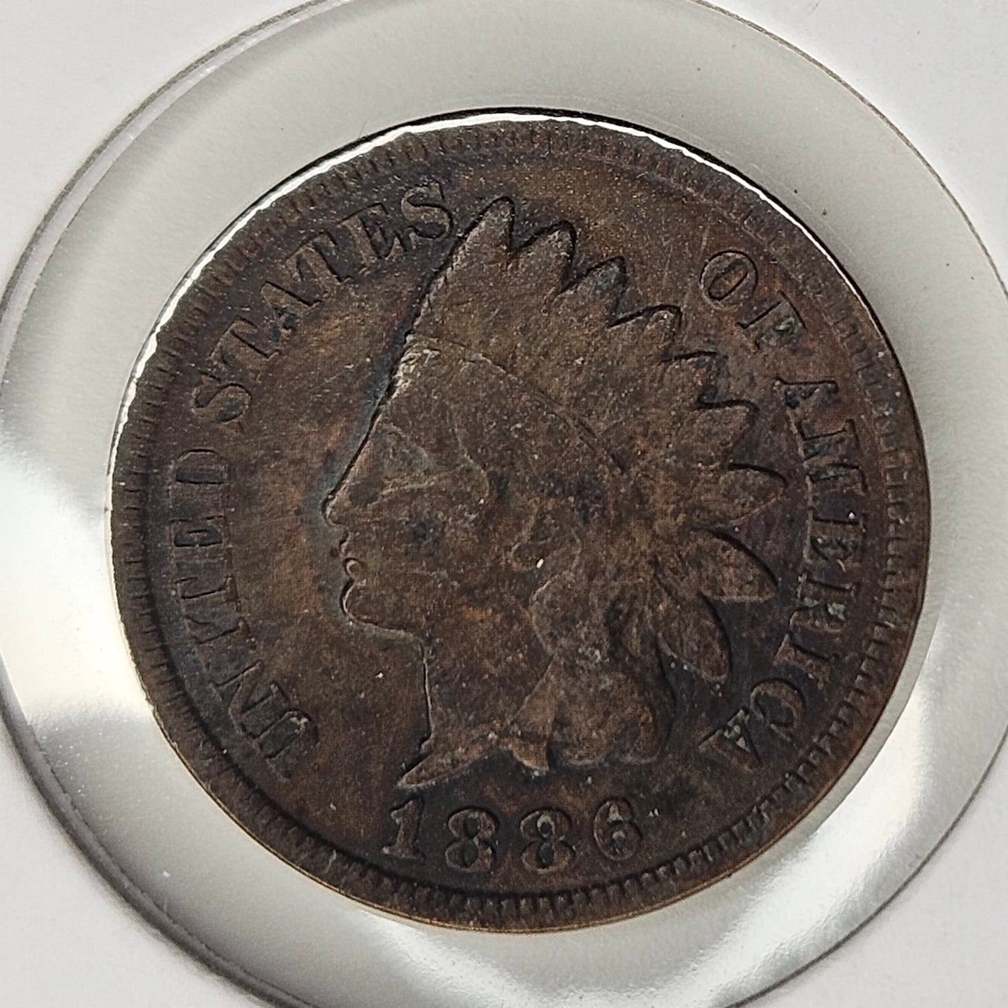 1886-P Indian Head Cent Ungraded Good  Nice Coin for your Book!!
