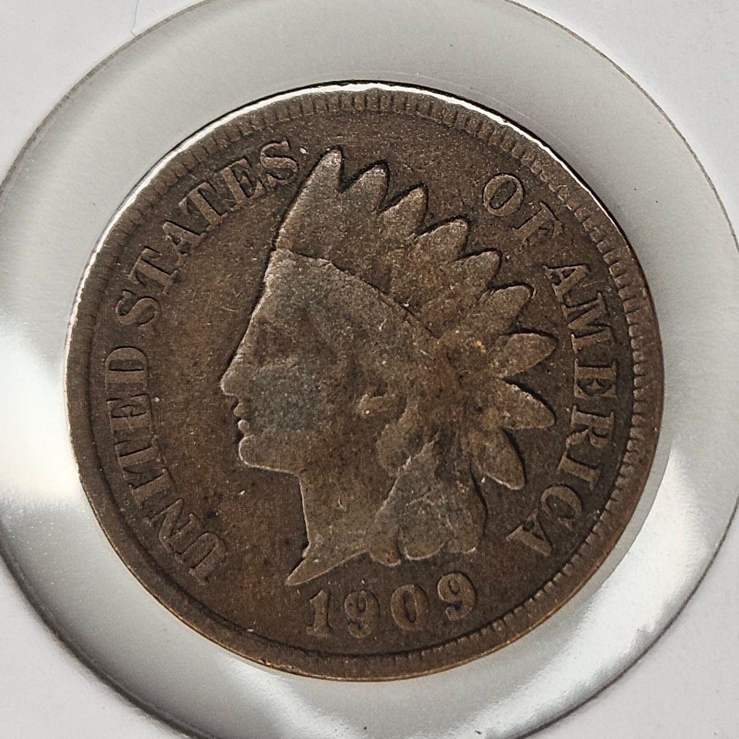 1909-P Indian Head Cent Ungraded Good  Last Year for this Desireable Series!!