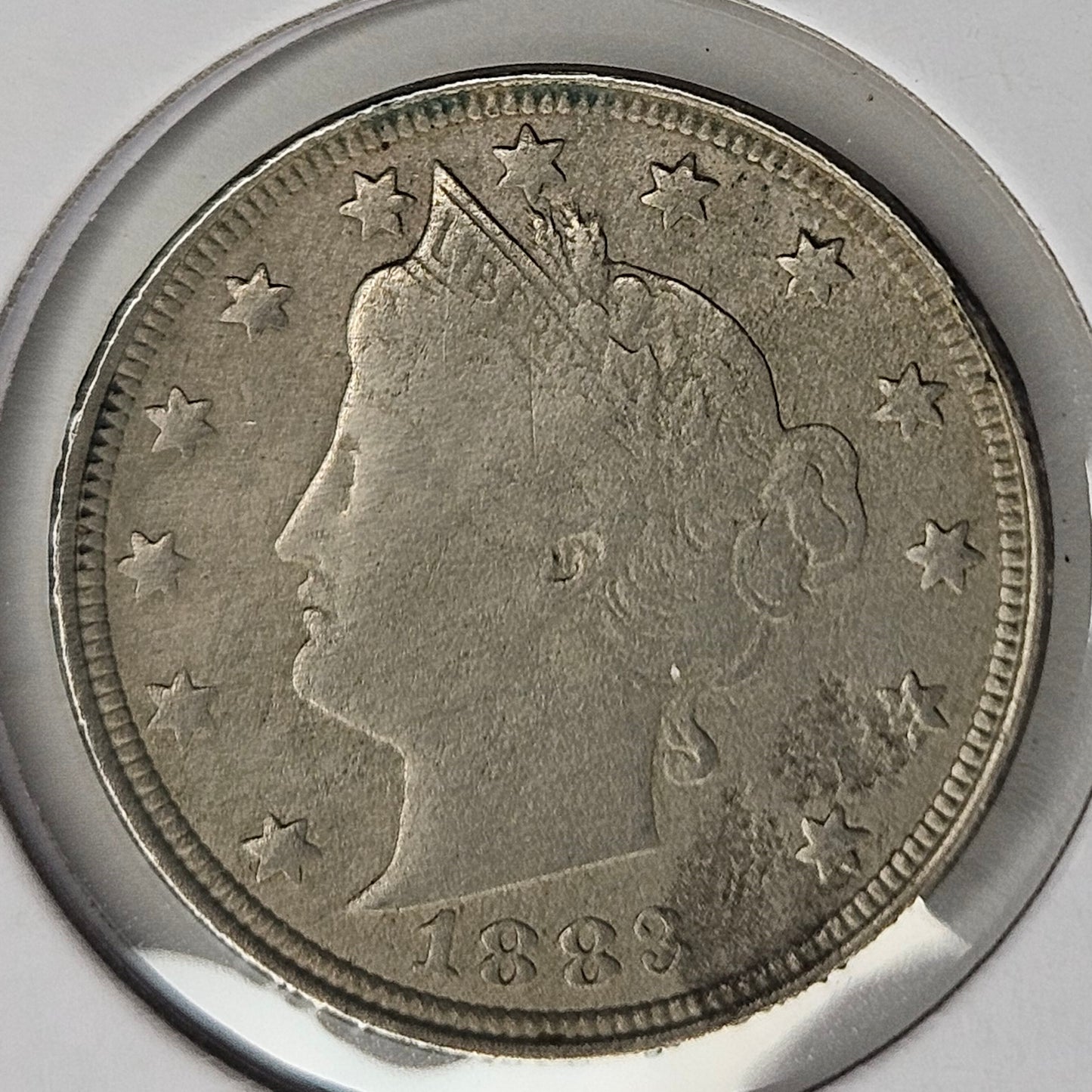 1883-P V Nickel Ungraded Very Fine Without Cents First Year and Type of this Series!!