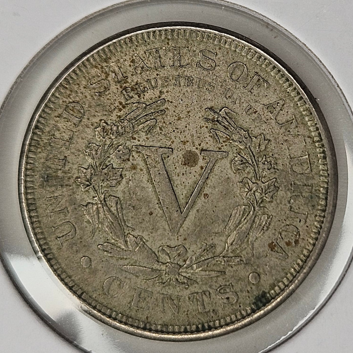 1887-P V Nickel Ungraded Very Fine  Nice Details on this Coin!!