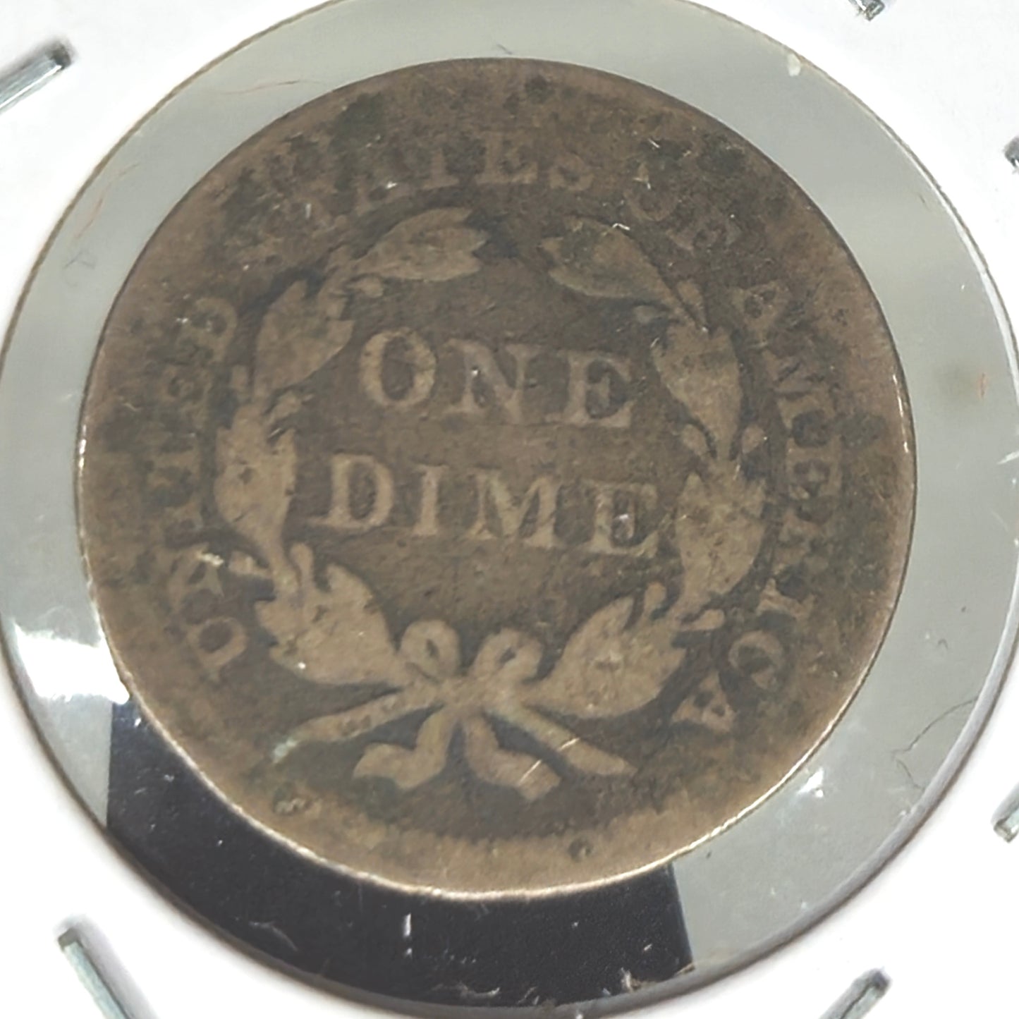 1842-P Liberty Seated Dime Ungraded Fine