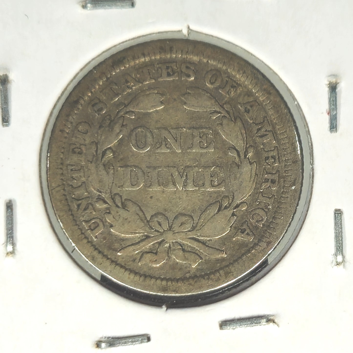 1853-P Seated Liberty Dime Ungraded Fine Arrows