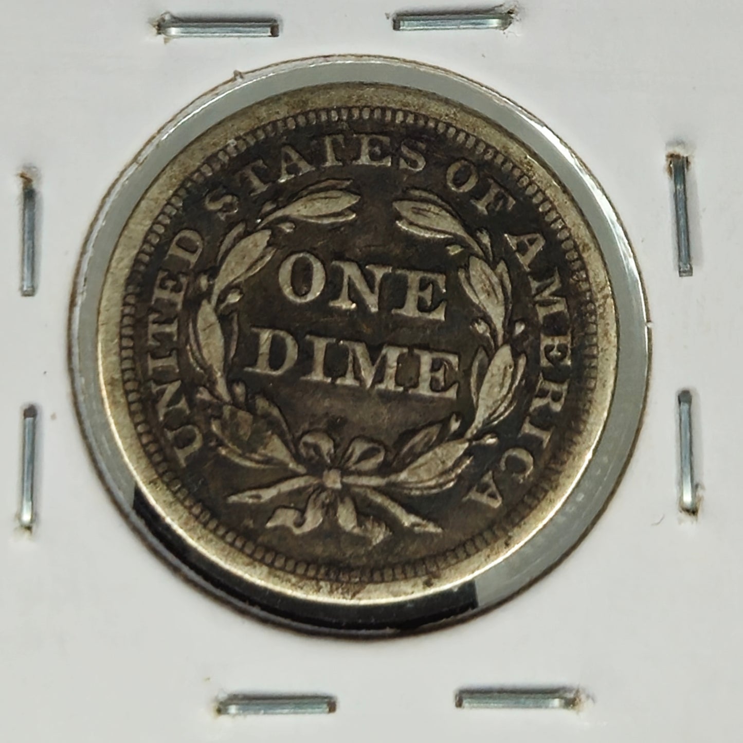 1853-P Liberty Seated Dime Ungraded Very Fine Arrows