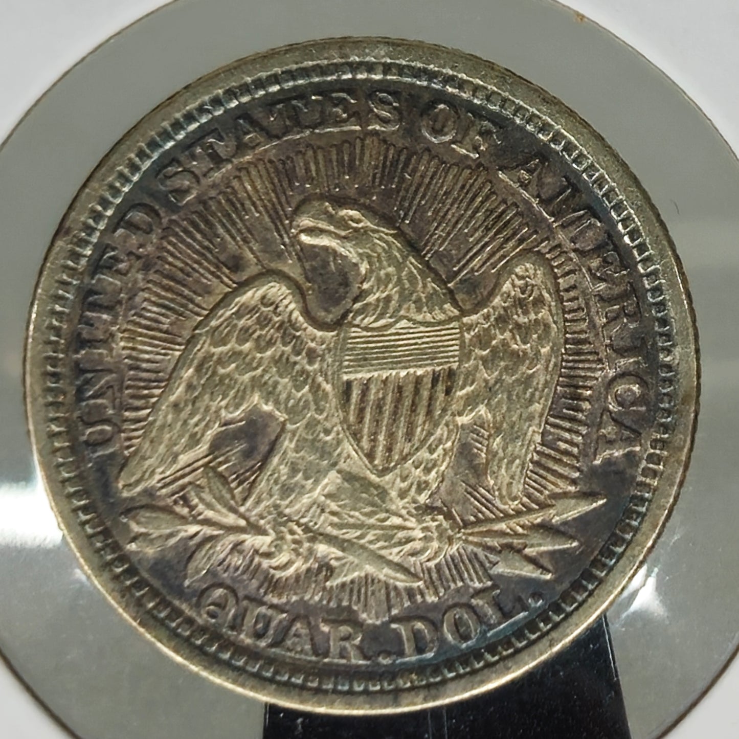 1853-P Liberty Seated Quarter Ungraded Extra Fine Arrows and Rays