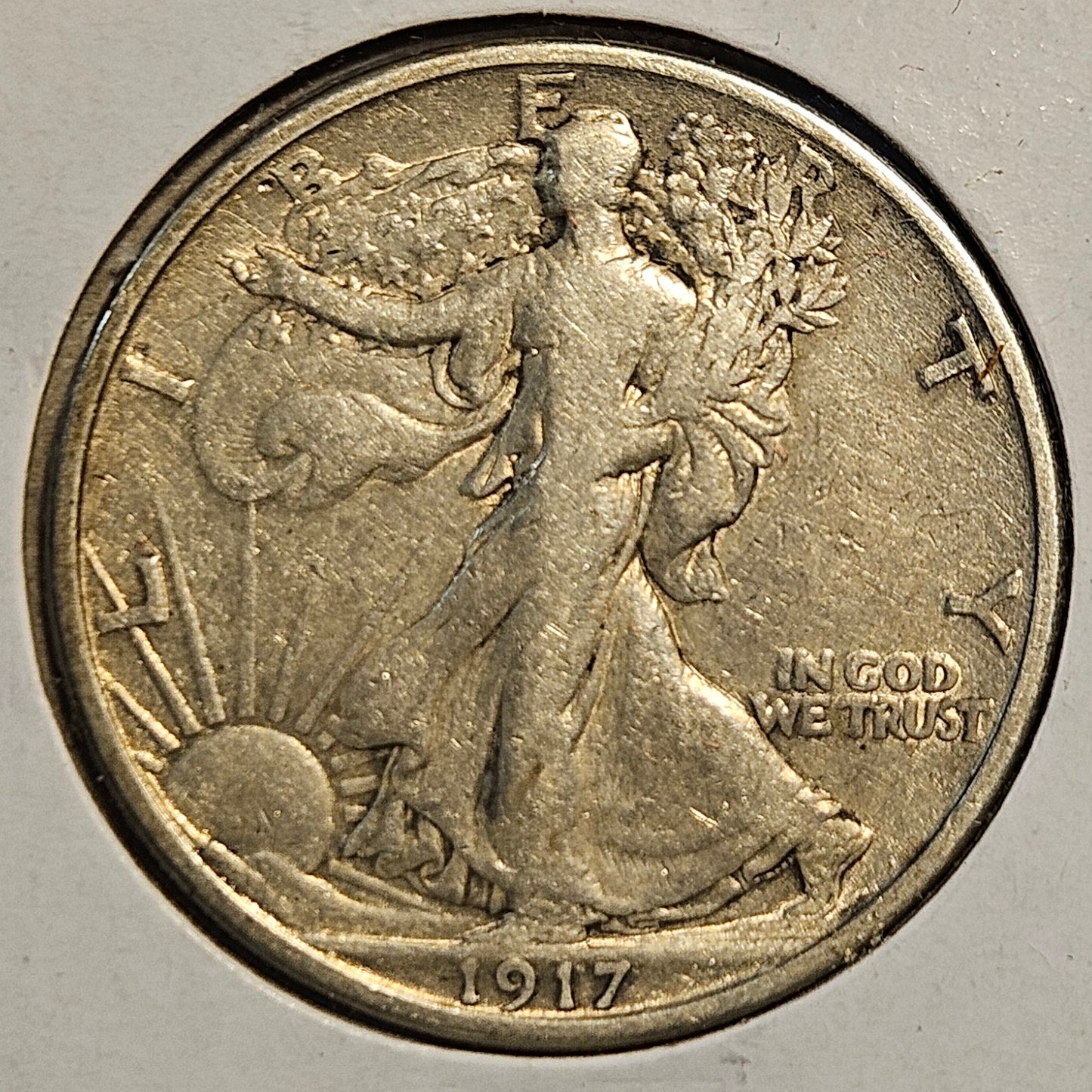 1917-P Walking Liberty Half Dollar Ungraded Very Fine