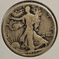 1917-S Walking Liberty Half Dollar Ungraded Good  Reverse Mint Mark