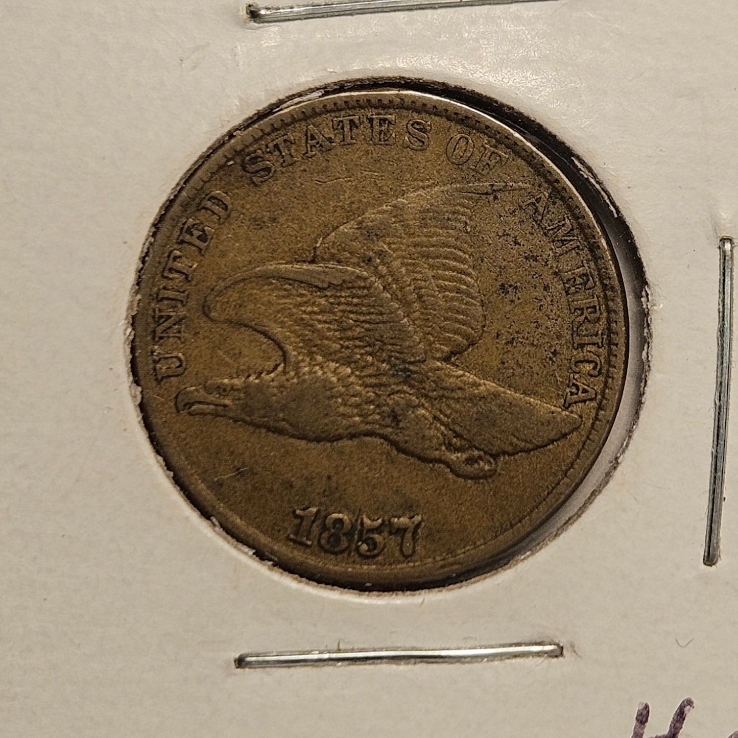 1857-P Flying Eagle Cent Ungraded Fine