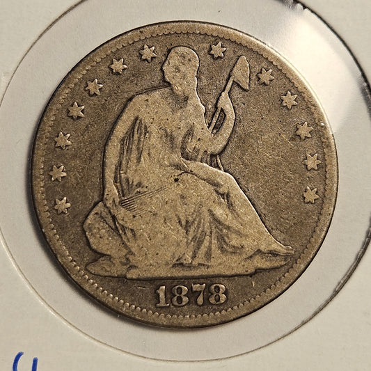 1878-P Seated Liberty Half Dollar  Ungraded Good