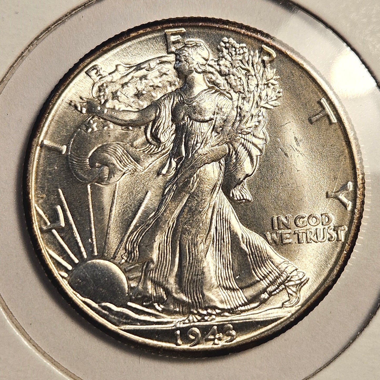1943-D Walking Liberty Half Dollar  Ungraded Mint State