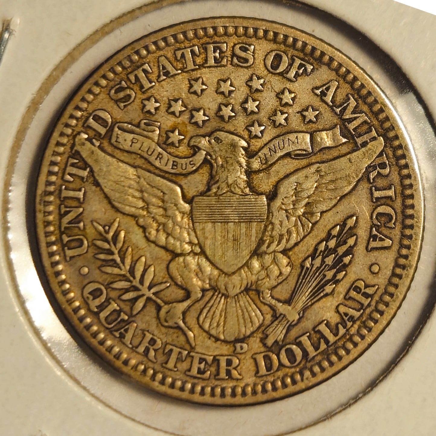 1916-D Barber Quarter Ungraded Very Fine