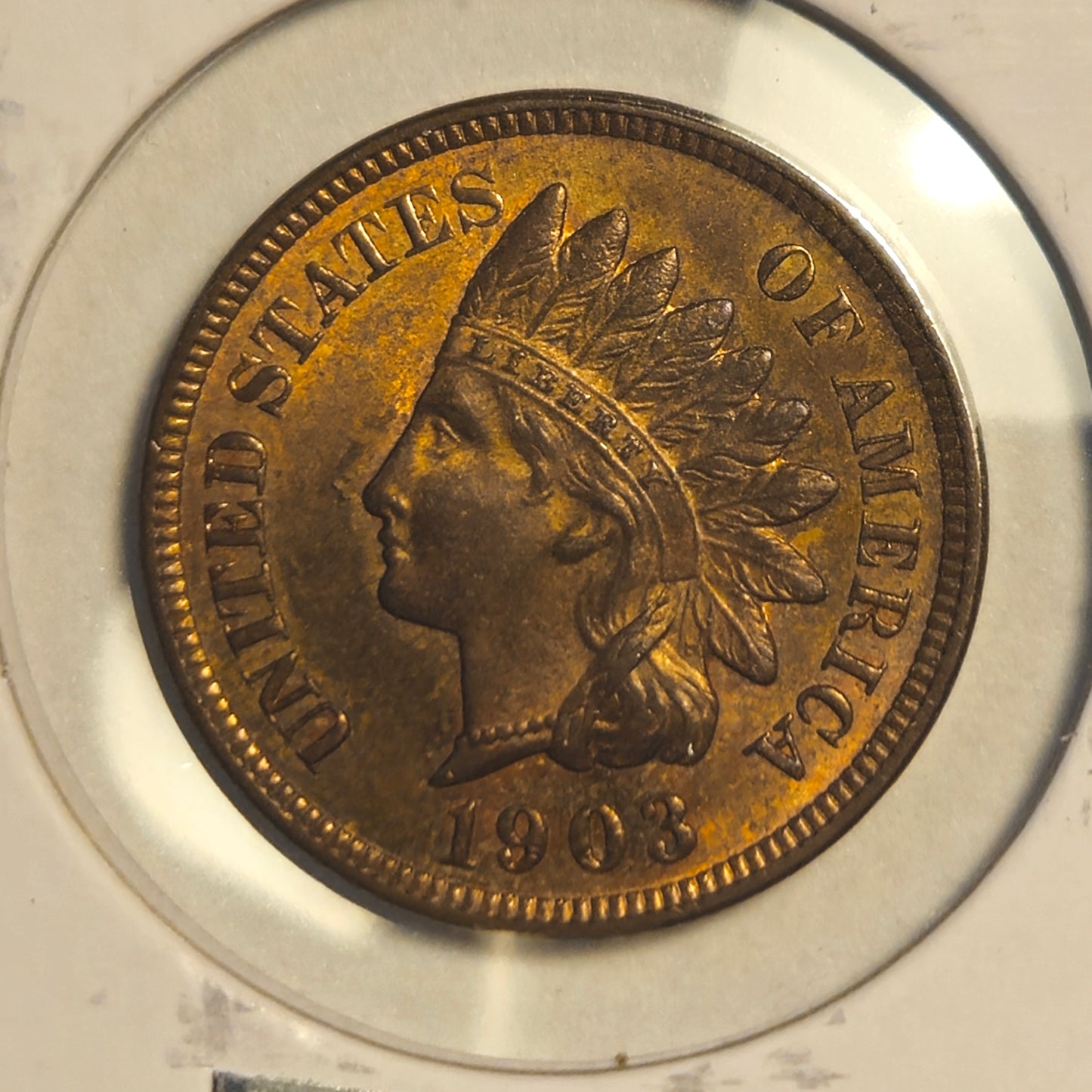 1903-P Indian Head Cent Ungraded Almost Uncirculated  An absolute stunner!!