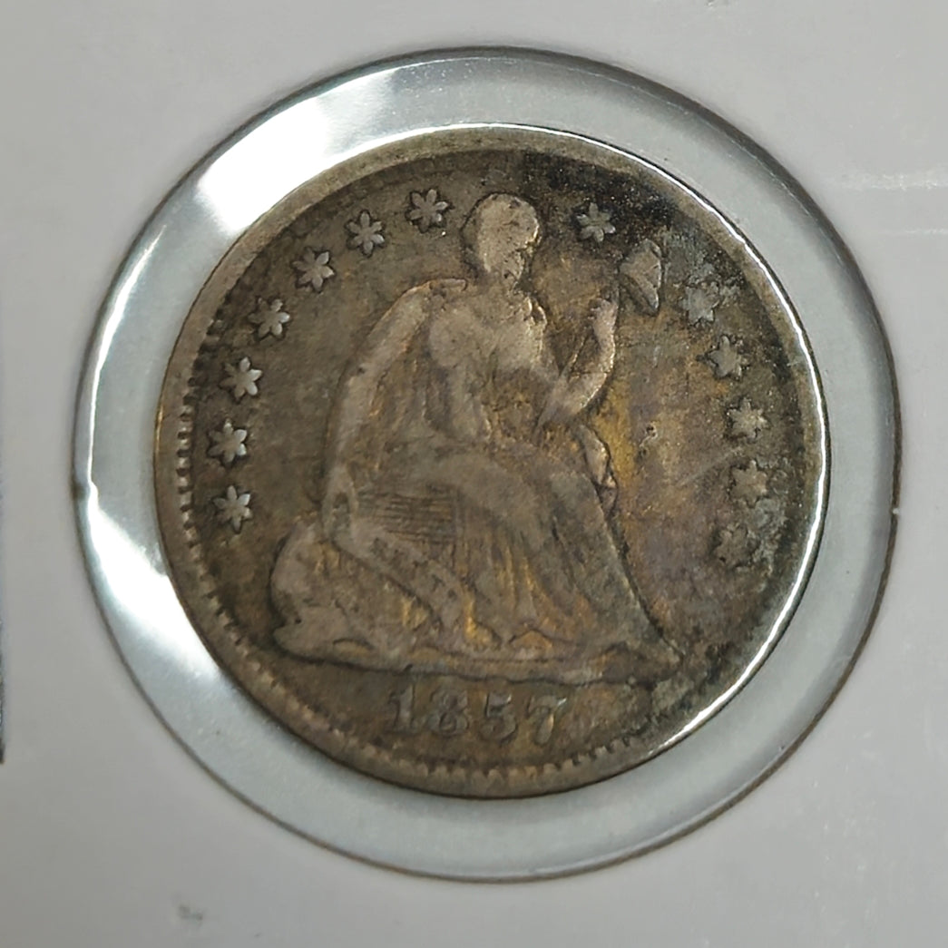 1857-P Seated Liberty Half Dime Ungraded Very Good