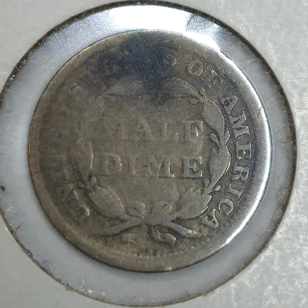 1857-P Seated Liberty Half Dime Ungraded Fine