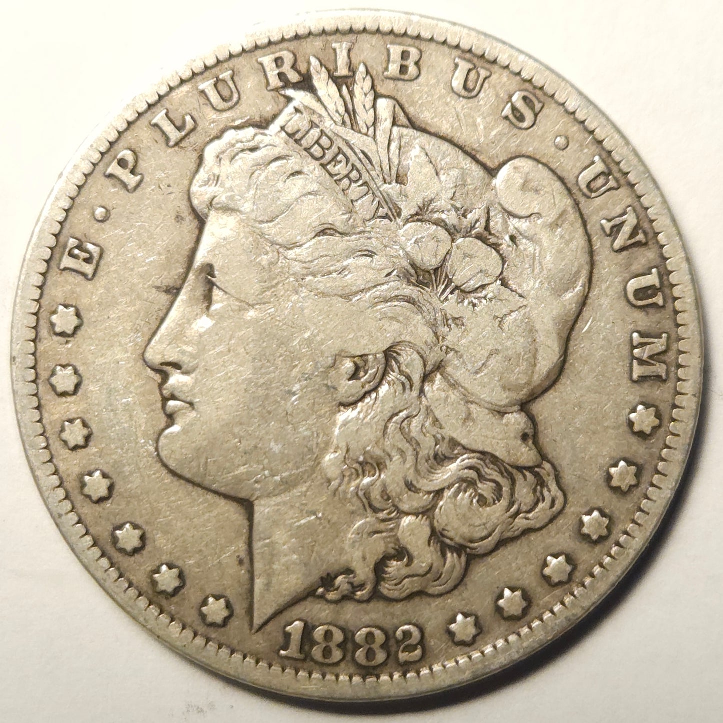 1882-CC Morgan Silver Dollar Ungraded Very Good  Carson City Mint!!