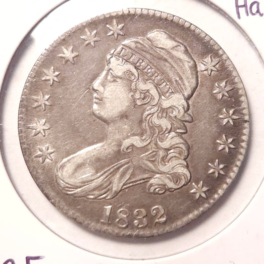 1832-P Capped Bust Half Dollar  Ungraded Very Fine  Large Letters