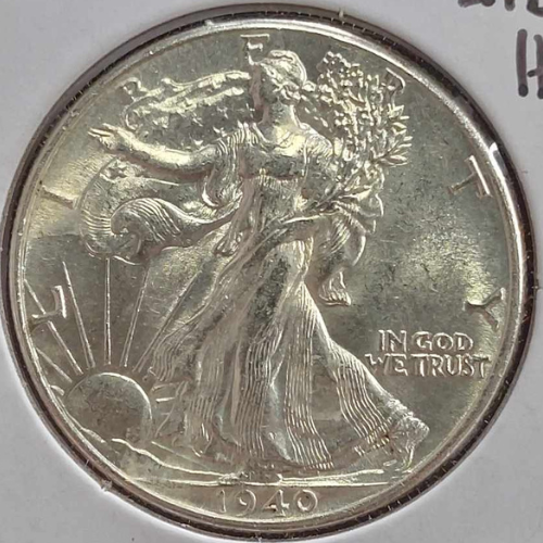 1940-P Walking Liberty Half Dollar Ungraded Mint State