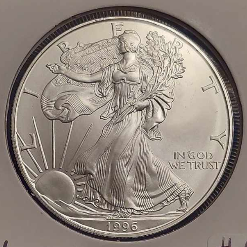 1996 American Silver Eagle Silver Dollar BU  Key Date!!