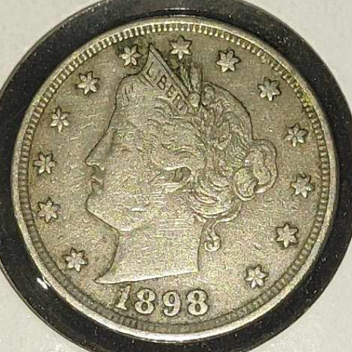 1898 V - Nickel Ungraded Very Fine