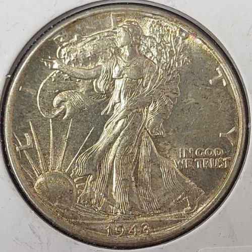 1943-P Walking Liberty Half Dollar Ungraded AU