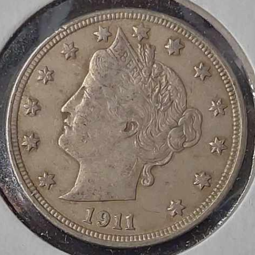 1911 V - Nickel Ungraded Extra Fine