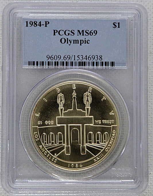 1984-P Olympic Coliseum PCGS MS 69 Commemorative Silver Dollar