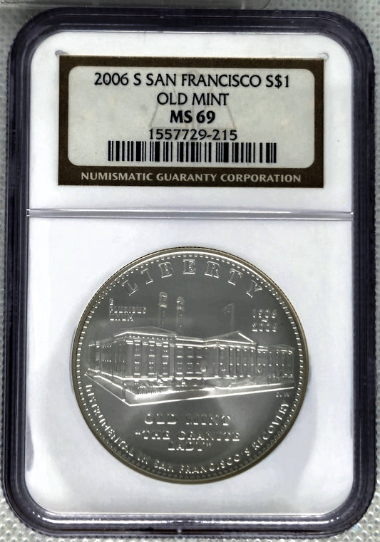 2006-S San Francisco Old Mint NGC MS 69 Commemorative SILVER DOLLAR
