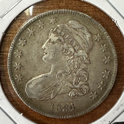1834 Capped Bust Half Dollar  Ungraded Extra Fine