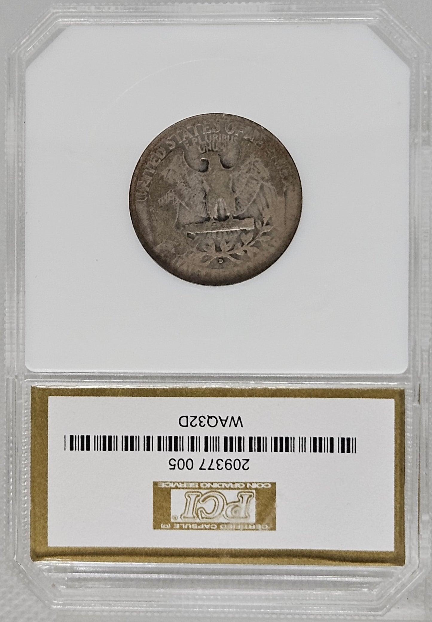 1932-D Washington Quarter Good  Great Key Date Coin in the Series with Dark Toning!!