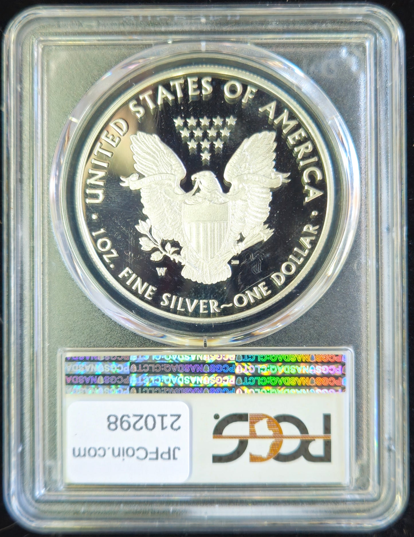 2019-W American Silver Eagle Proof Silver Dollar PCGS PR70DCAM