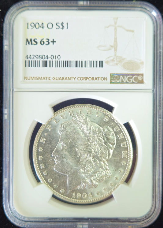 1904-O Morgan Silver Dollar NGC MS63+  Awesome Plus Grade Coin!!!
